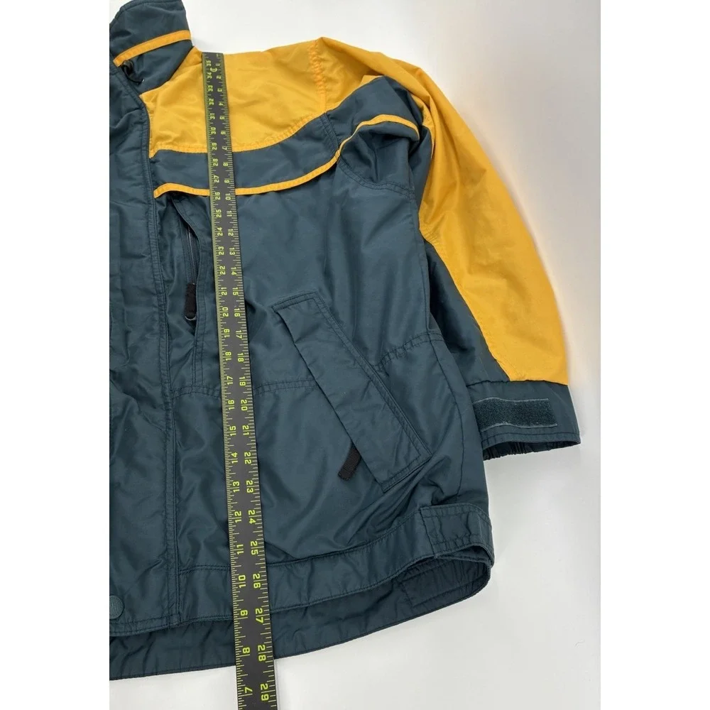 Vintage Columbia Sportswear Men's Large Insulated Jacket Teal Yellow Logan Pass